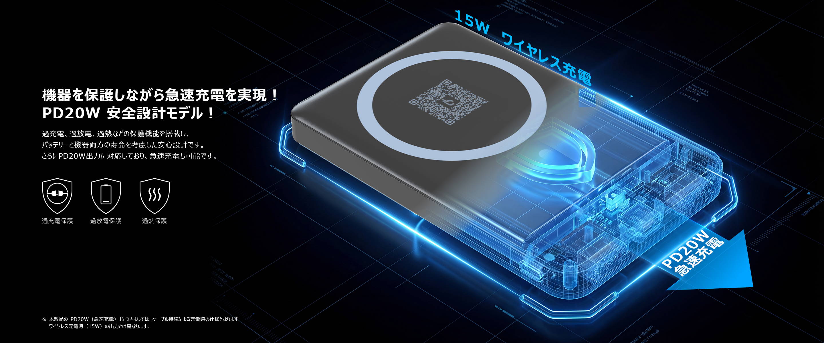 BigBlue 全固体モバイルバッテリー8000（PF8）8000mAh‐ブラック